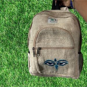 Nepalese Handmade Woven Hemp Mini Backpack